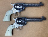 Consecutive Pair (2) 1 of 1000 Engraved Ruger Vaquero 45 Colt 5.5