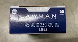Speer Lawman 230 gr TMJ 45 Auto Case of 1000 Bulk Ammo - 2 of 2