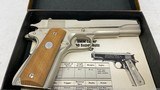 Colt MKIV Series 70 1911 Government Model 1971 45 ACP Nickel 783 - 1 of 4
