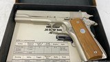 Colt MKIV Series 70 1911 Government Model 1971 45 ACP Nickel 783 - 2 of 4
