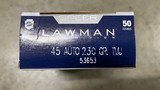 Speer Lawman 230 gr TMJ 45 Auto Case of 1000 Bulk Ammo - 3 of 3