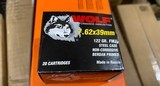 Wolf 7.62x39 122 gr FMJ Steel Case Berdan Primed 1000 Rounds Bulk Ammo - 2 of 2