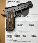 Nighthawk War Hawk 9mm Commander Blackout G10 Grips 1911 9906 - 3 of 4