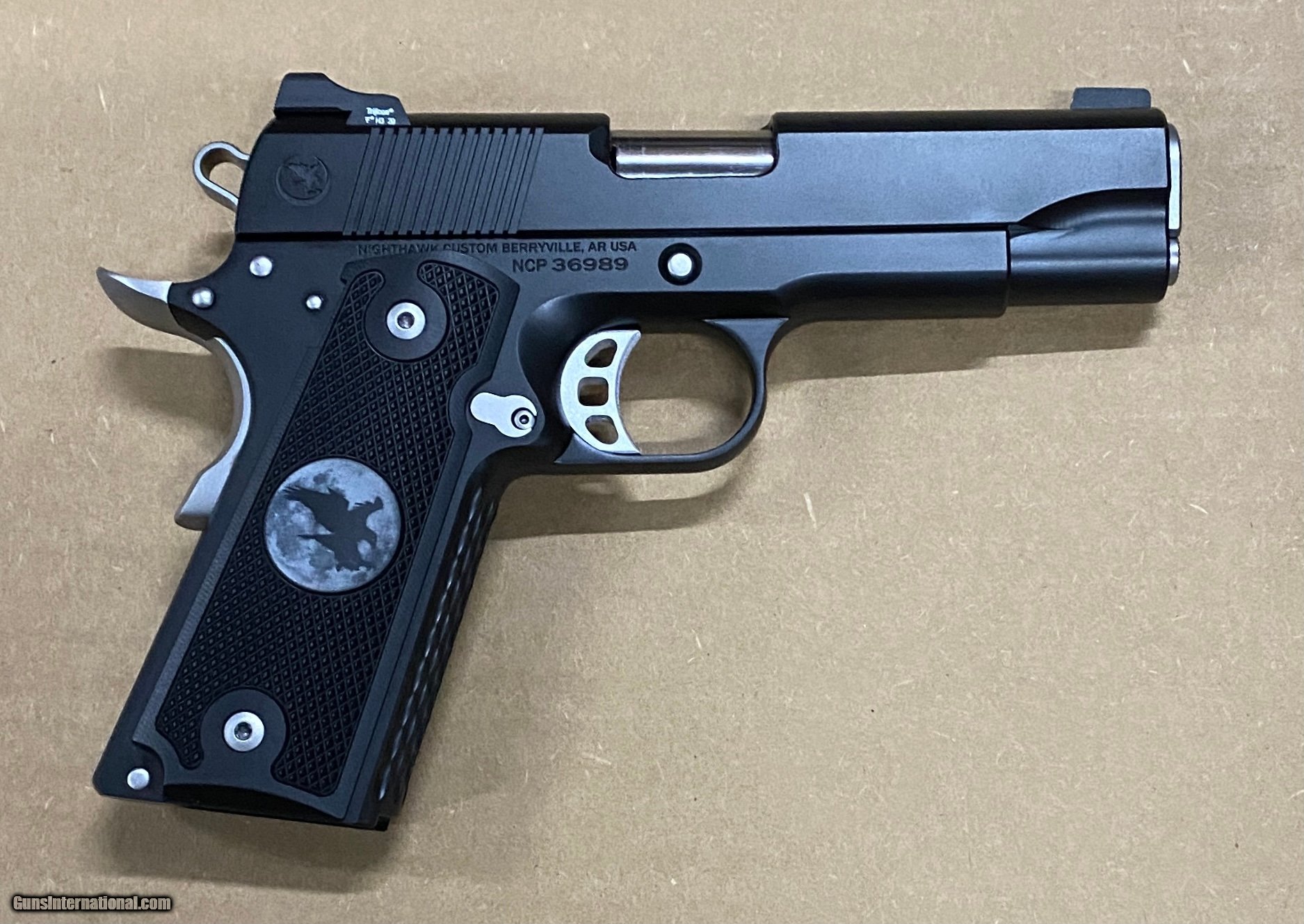 Nighthawk Custom Kestrel Commander 9mm 1911 Stainless Controls 9449