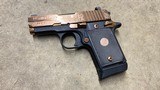 Used Sig Sauer P938 Engraved Rose Gold 9mm Luger One Mag Night Sights - 1 of 1