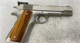 Used Colt Government model 1911 45 ACP MK IV Series 70 Nickel 1966 - 2 of 2