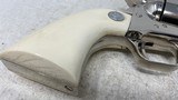 Used Colt Single Action Army 45 LC Nickle w Ivory Grips SAA - 3 of 5