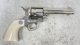 Used Colt Single Action Army 45 LC Nickle w Ivory Grips SAA - 2 of 5