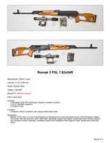 Romak 3 PSL 7.62x54R Dragunov Sniper Rifle w/ Scope - 2 of 2