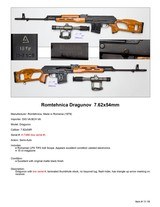 Rare Early Import Romtehnica Dragunov Low Serial 7.62x54R Like PSL - 2 of 2
