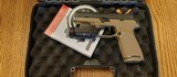 Used Sig Sauer P320 Carry 9mm Coyote Tan/Black w/ Crimson Trace Light - 1 of 3