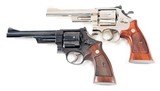 LOT OF 2: SMITH & WESSON 27-2 AND 27 357 MAG DOUBLE ACTION REVOLVERS - 1 of 1