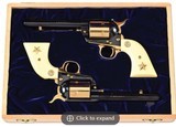 CASED PAIR OF COLT SINGLE ACTION ARMY ALAMO COMMEMORATIVE REVOLVERS 45 LC - 1 of 1