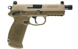 FN FNX-45 Tactical 45 acp 15rd FDE Night Sights FNX45 Ms 66968 - 5 of 5