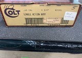 COLT 45 SAA 3RD GEN NICKEL WALNUT 4.75