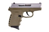 SCCY Industries CPX-2 9mm Stainless Steel FDE Frame CPX2-TTDE - 1 of 1
