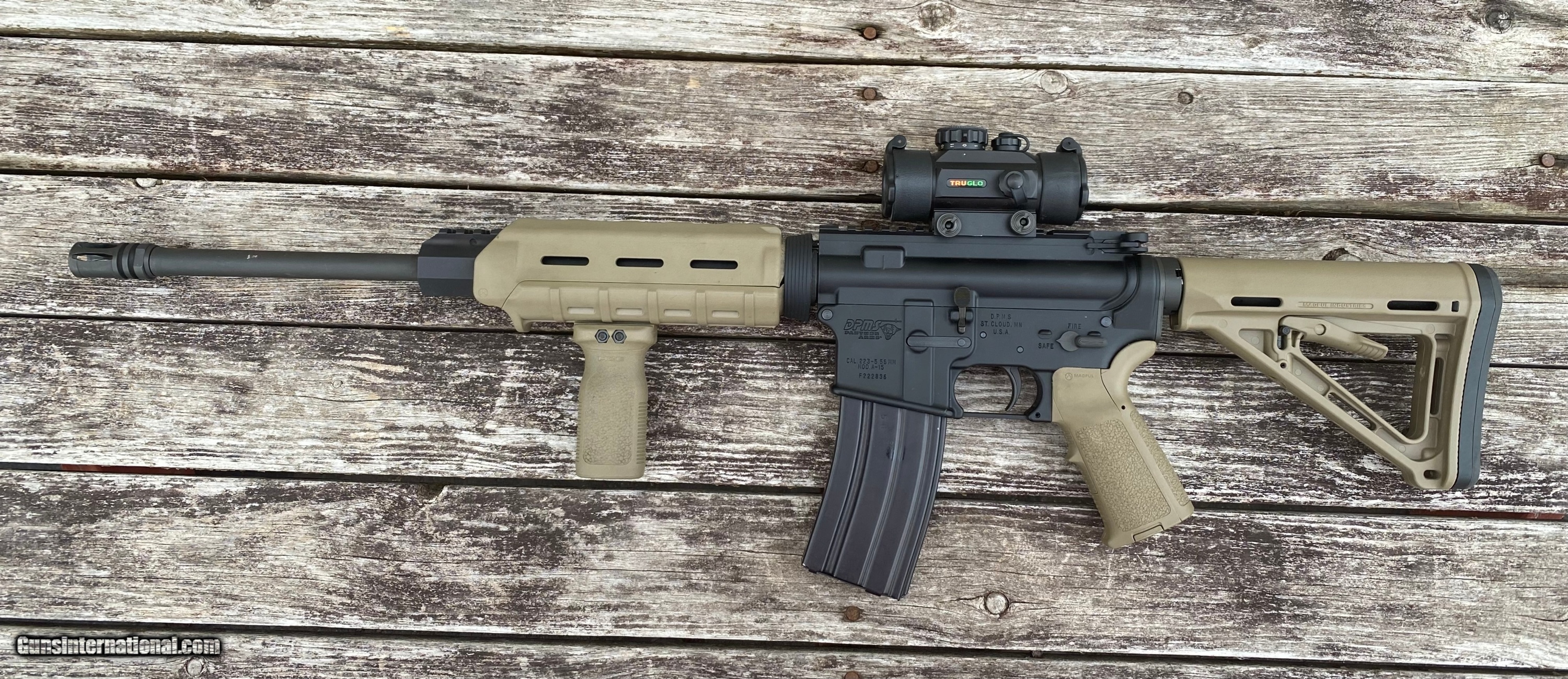 DPMS Mod A-15 AR15 AR AR 15 Truglo Red Dot FDE