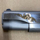 Used Colt Government 1911 38 Super Bright Stainless Steel Engraved O2091 - 4 of 6