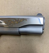 Used Colt Government 1911 38 Super Bright Stainless Steel Engraved O2091 - 3 of 6