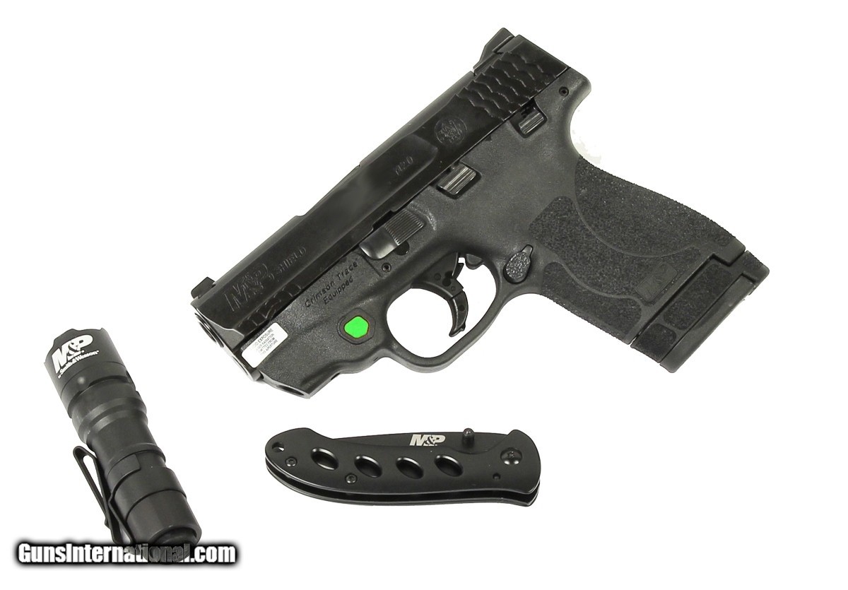 Smith And Wesson Shield Mandp 9mm 12396 Green Laser 3211