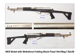 SKS Nickel with Strikeforce Folding Stock Fixed 10rd mag 7.62x39