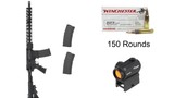 Tactical AR-15, 3 mags & 150 rounds of AR15 Ammo &Sig Romeo 5 Optic - 1 of 1