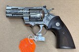 Engraved Colt Python 357 Mag Stainless Steel 3
