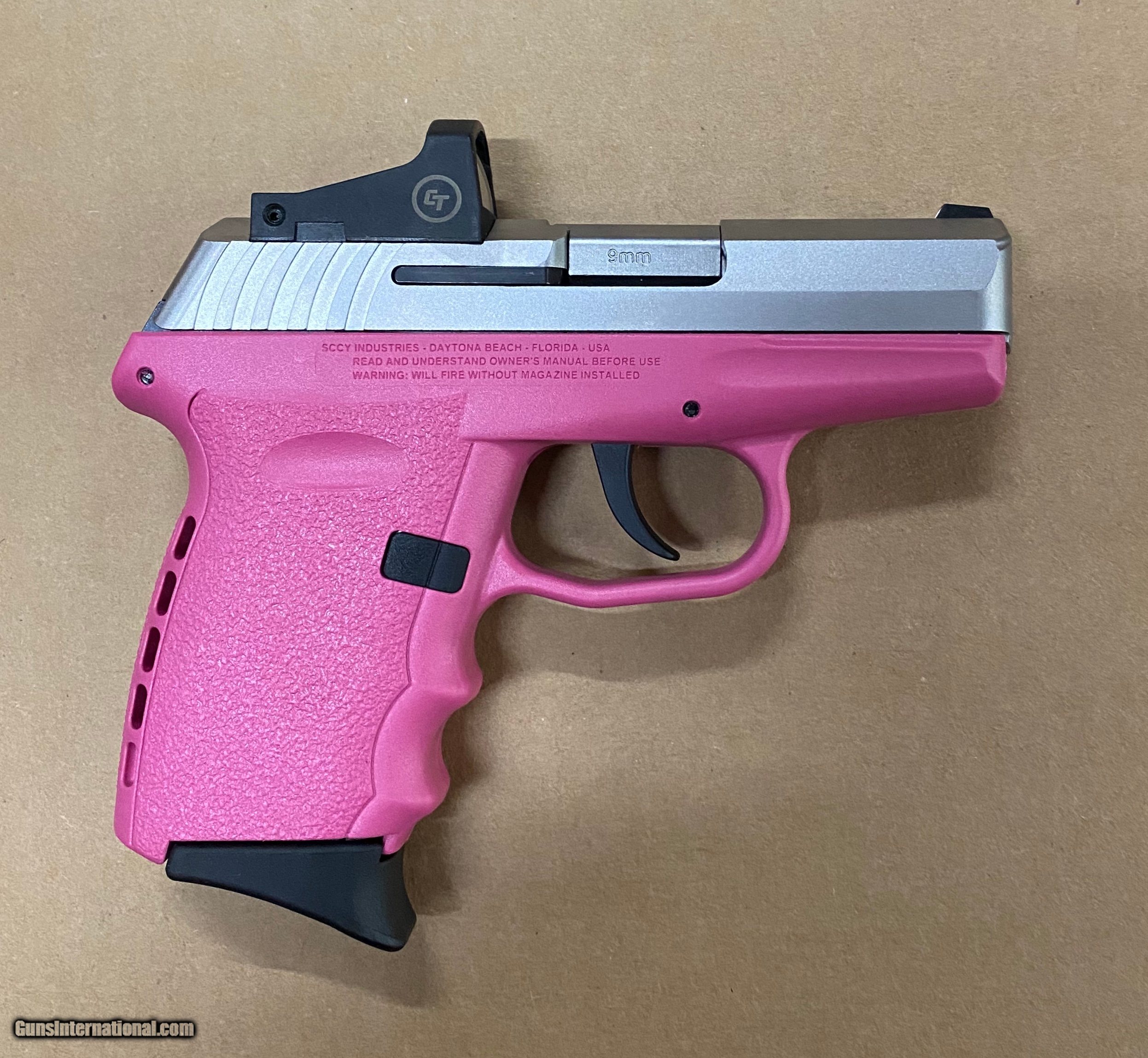 Sccy CPX-2m 9mm Pink Crimson Trace Red Dot CPX-2TTPKRD