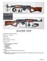 Arsenal SA93 7.62x39 - 2 of 2