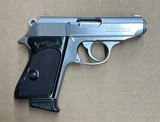 Used Interarms Walther PPK 380 ACP Stainless 2- Mags w/ Box - 1 of 3