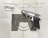 Used Interarms Walther PPK 380 ACP Stainless 2- Mags 007 Secret Agent Man - 4 of 4