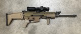 Used FN SCAR 16S 556 Nato FDE W/ Geissele Trigger Eotech VUDU 1-6x24 - 1 of 2