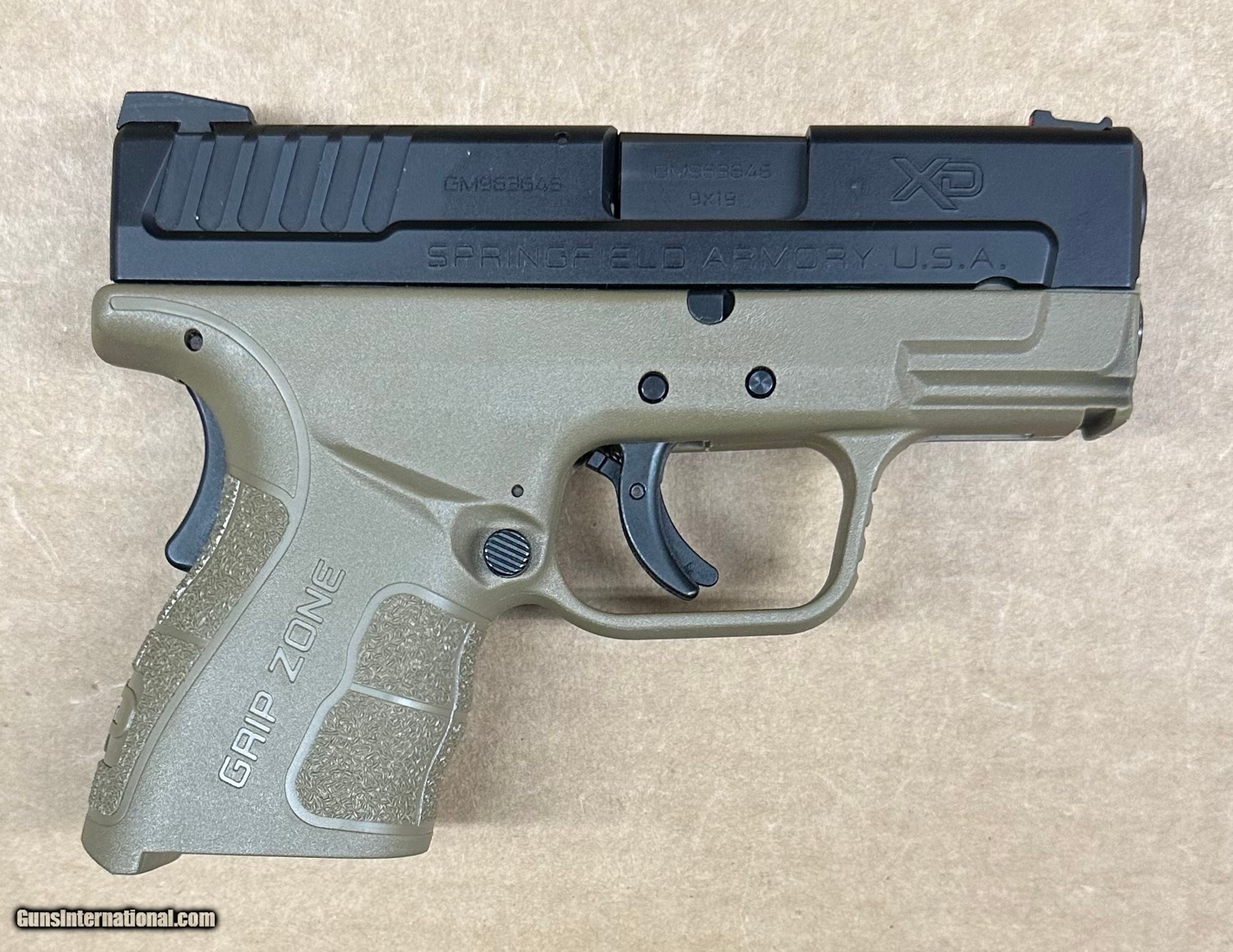 Springfield Xd Mod 2 Sub Compact 9mm 3 Barrel Fde Xdg9801fdehcsp