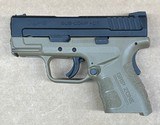 Springfield XD Mod 2 Sub Compact 9mm 3