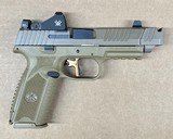 Used FN 509 Tactical 9mm FDE 509T W/ Vortex Viper Apex Trigger Comp Holster - 1 of 4