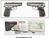 Arsenal Makarov 9x18 Bulgaria Appears unfired, leather holster with lanyard - 1 of 2