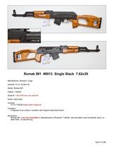 Romak 991
#0013 Single Stack 7.62x39 AK-47 - 2 of 2