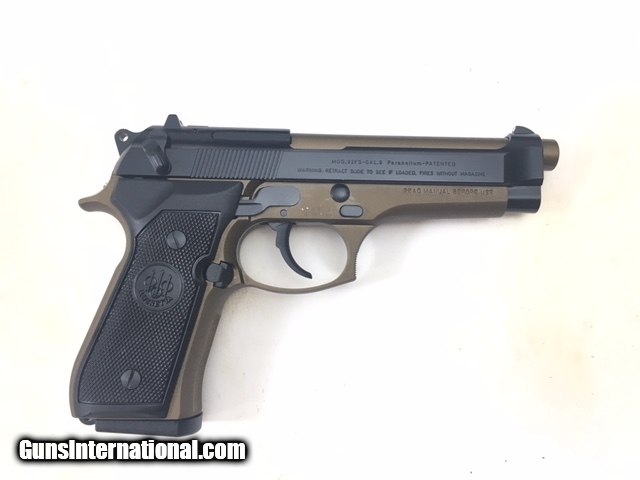 Beretta 92FS 9mm Burnt Bronze Made in Italy 92 FS JS92F340M