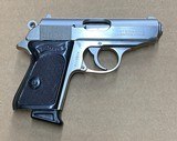 Used Interarms Walther PPK 380 ACP Stainless 2- Mags Secret Agent Man 007 - 2 of 4