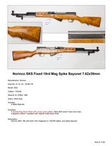 Rare Pre-Ban Norinco SKS Paratrooper w/ Spike Bayonet, 7.62x39 China - 1 of 2