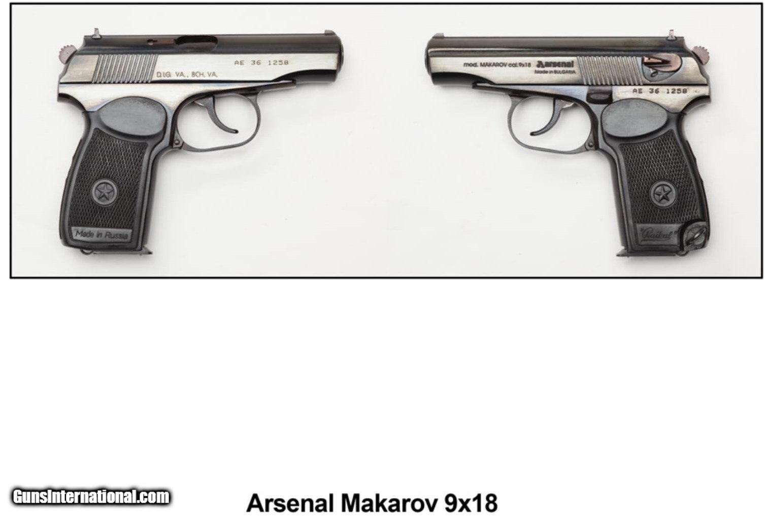 Arsenal Makarov 9x18 Pistol Made in Bulgaria