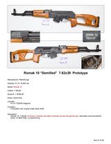 Romak 10 “Demilled” 7.62x39 Prototype Ratmil / Cugir Romanian