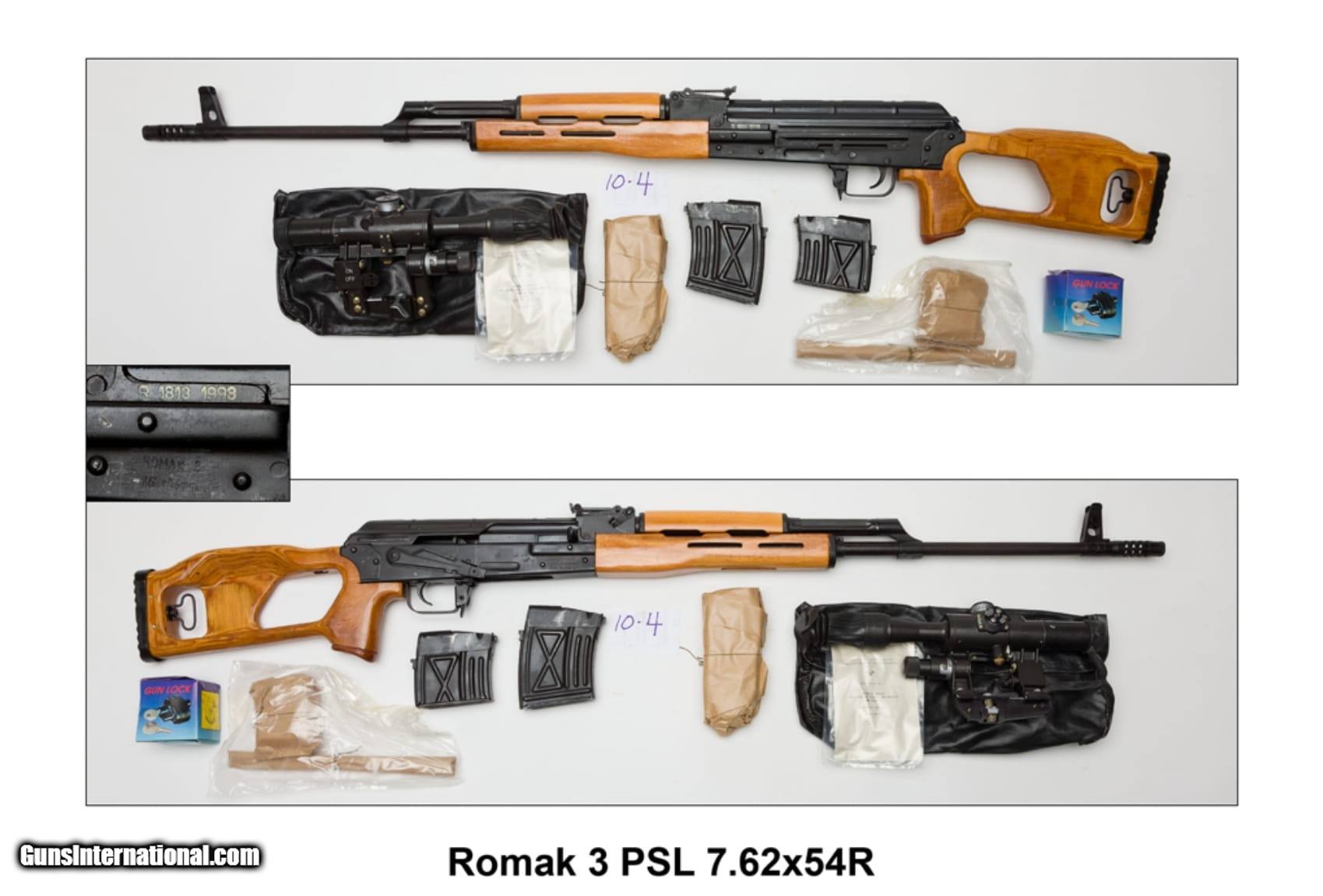 Rare Romak 3 PSL 7.62x54R Like Dragunov Romanian Low Serial Cugir