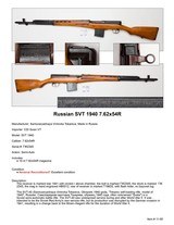 Rare Russian SVT 1940 7.62x54R Samozaryadnaya Vintovka Tokareva - 2 of 2