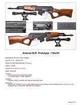 Rare Arsenal SLR Prototype 7.62x39 Bulgarian Low Serial - 2 of 2