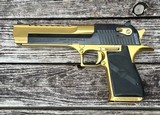 Factory Blem Magnum Research Desert Eagle 50 AE MK XIX Black & Gold - 2 of 3