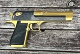 Factory Blem Magnum Research Desert Eagle 50 AE MK XIX Black & Gold - 1 of 3