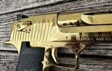 Factory Blem Magnum Research Desert Eagle 50 AE Gold Tiger Stripe DE50TG-TS - 4 of 5