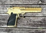 Factory Blem Magnum Research Desert Eagle 50 AE Gold Tiger Stripe DE50TG-TS - 1 of 5