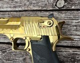 Factory Blem Magnum Research Desert Eagle 50 AE Gold Tiger Stripe DE50TG-TS - 3 of 5